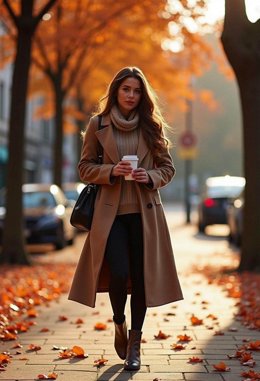 fall outfit with tights