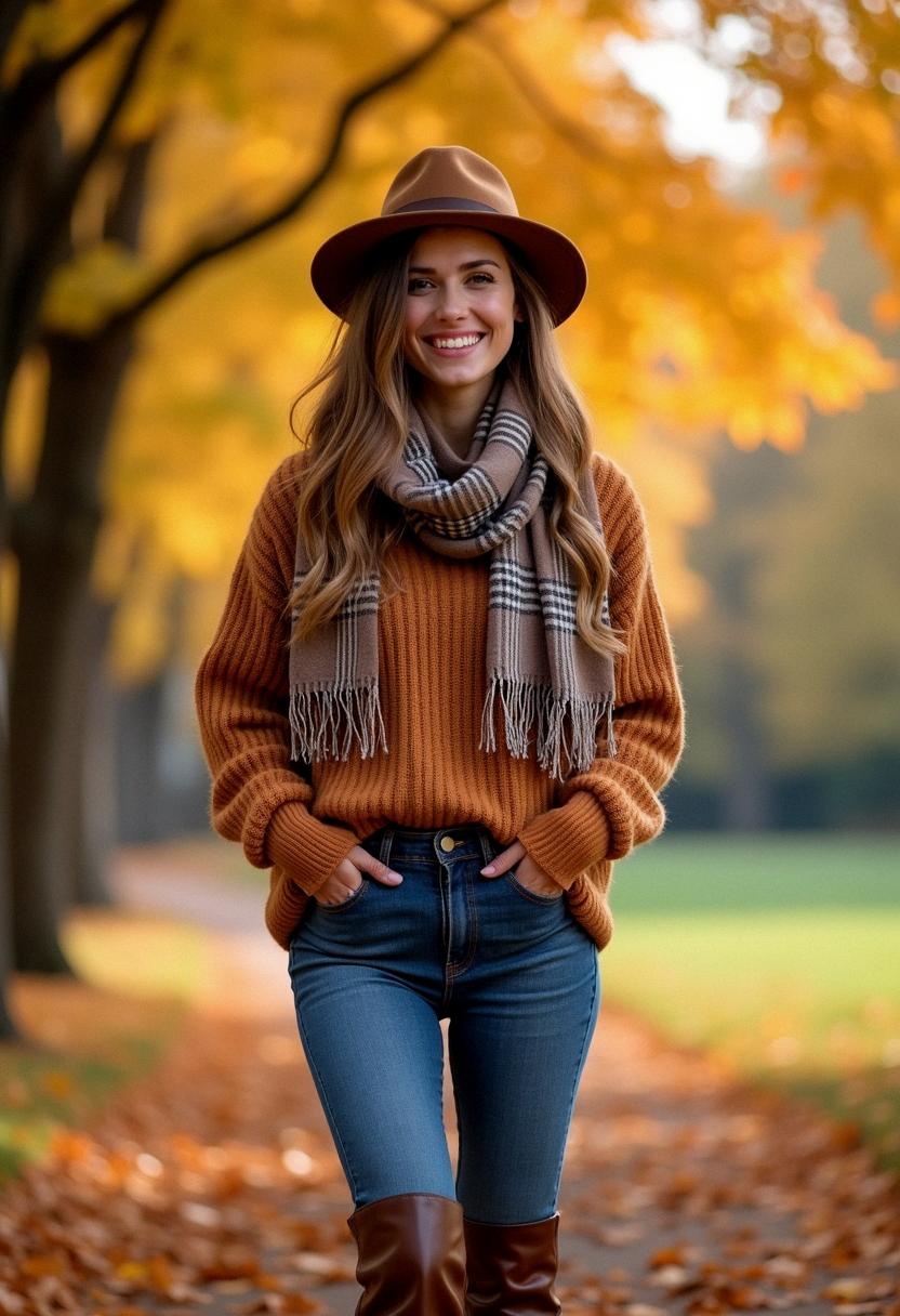 warm fall outfit