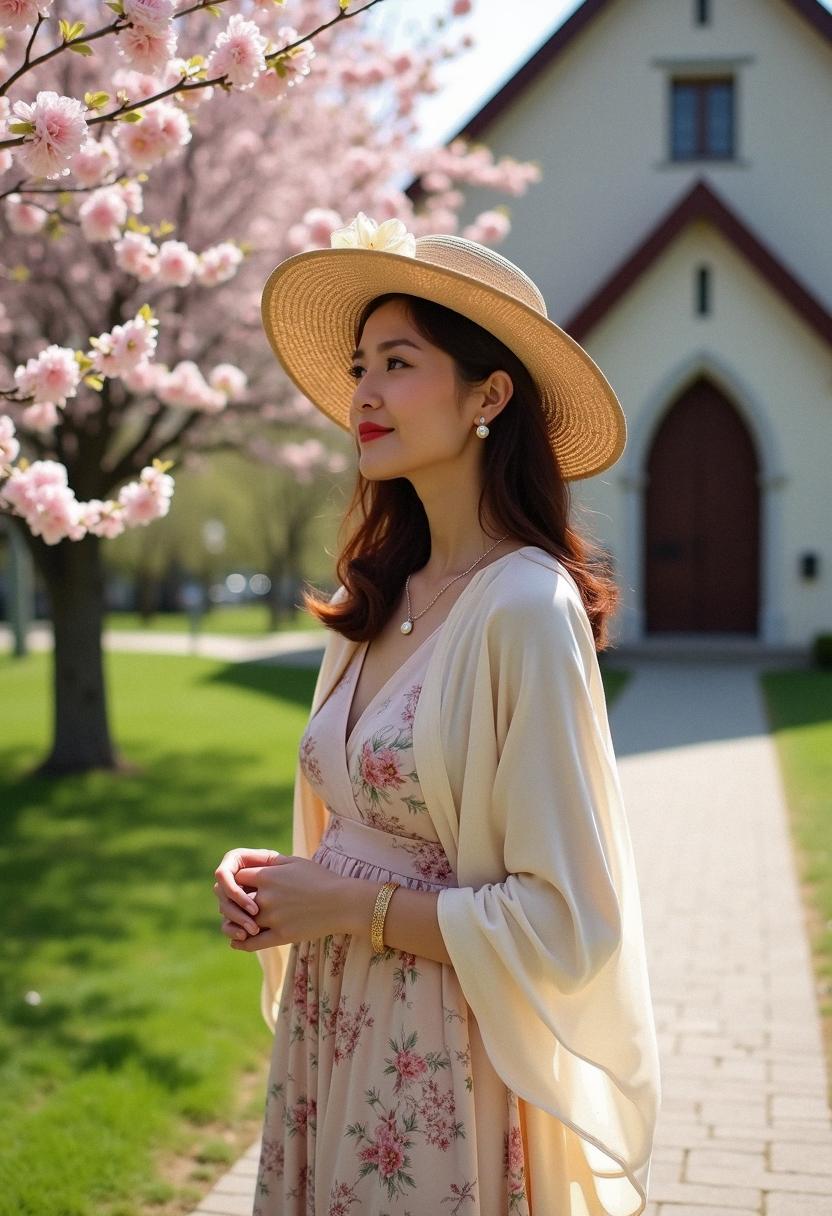 spring outfit for church