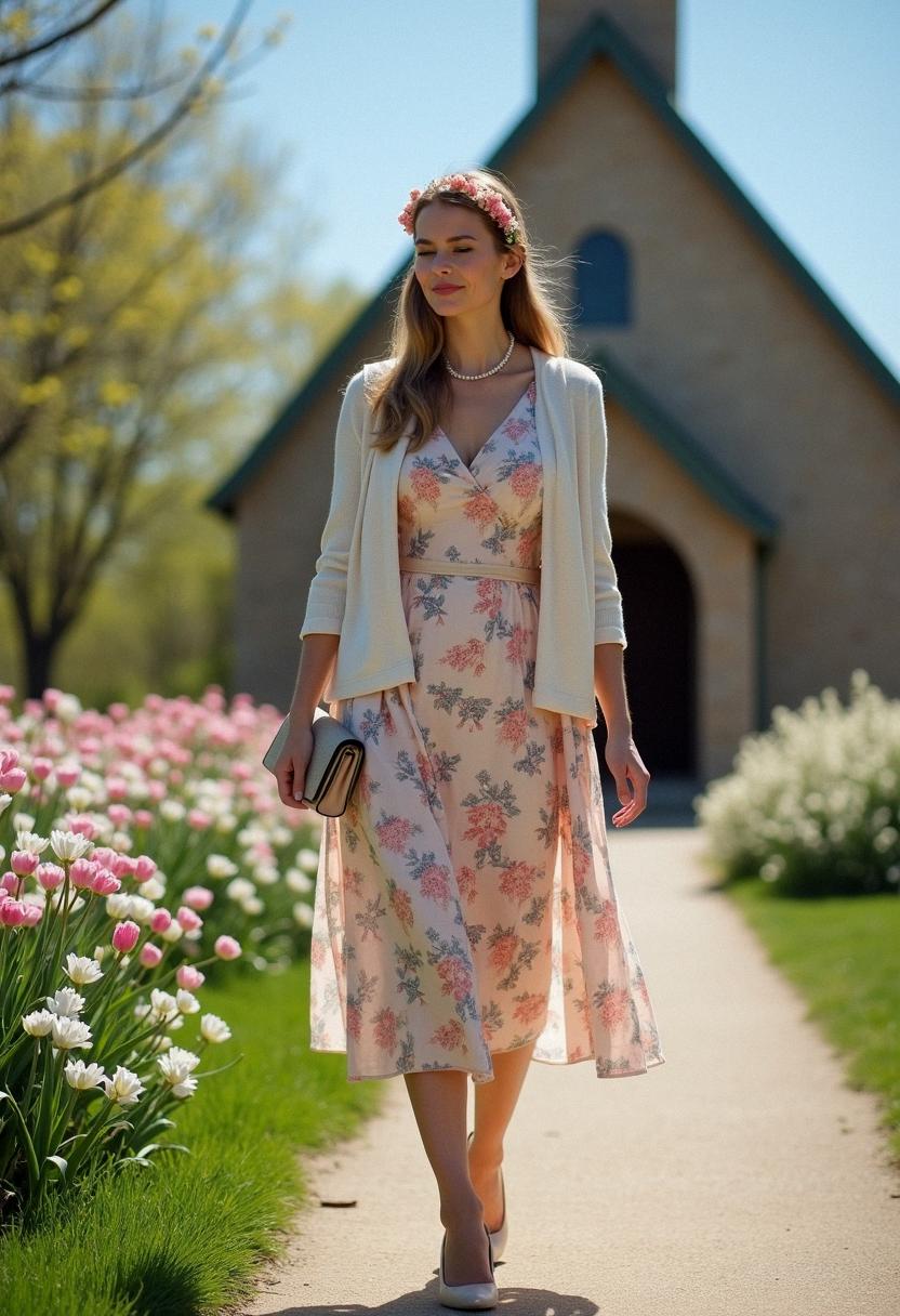 spring outfit for church