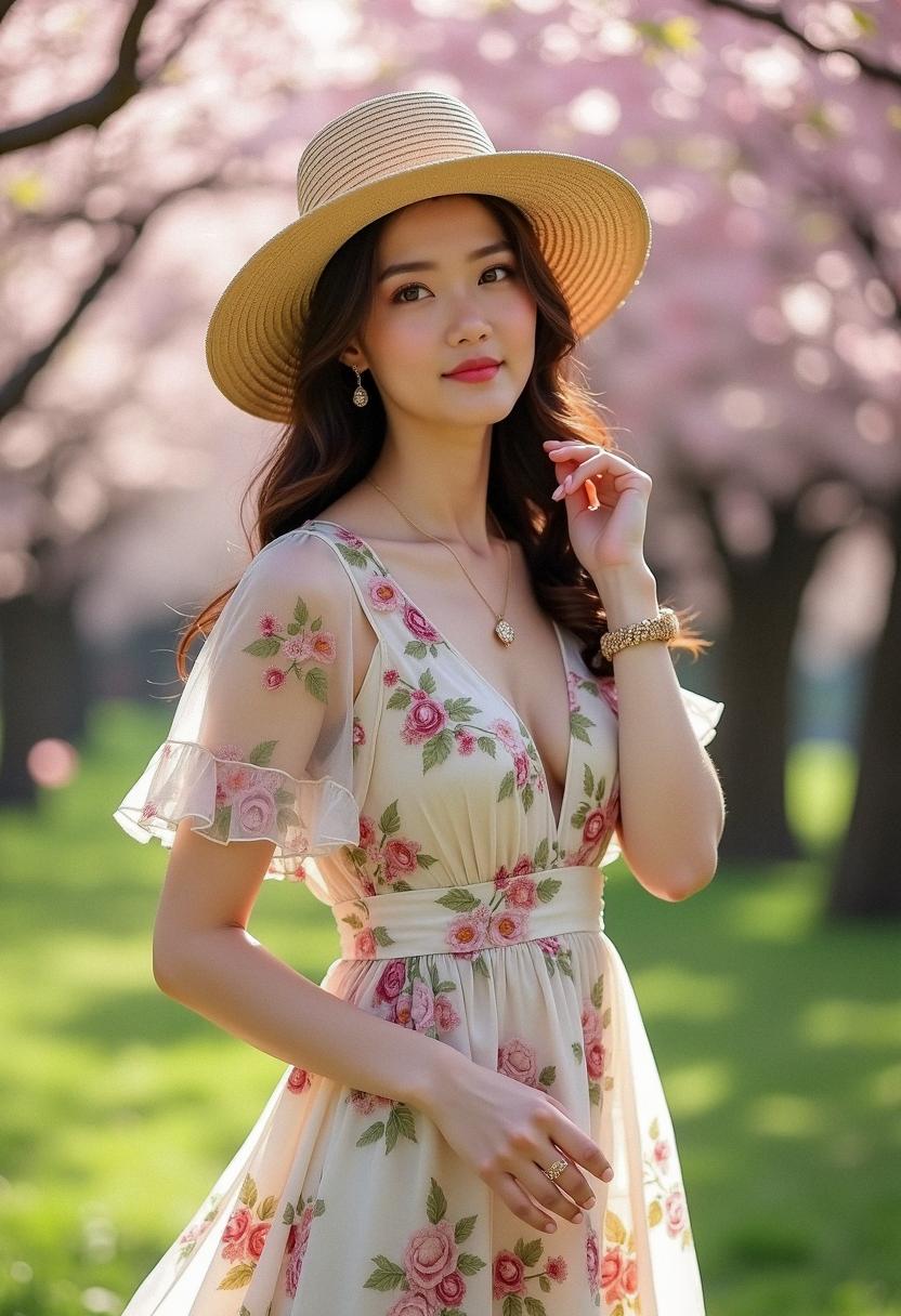 spring outfit floral