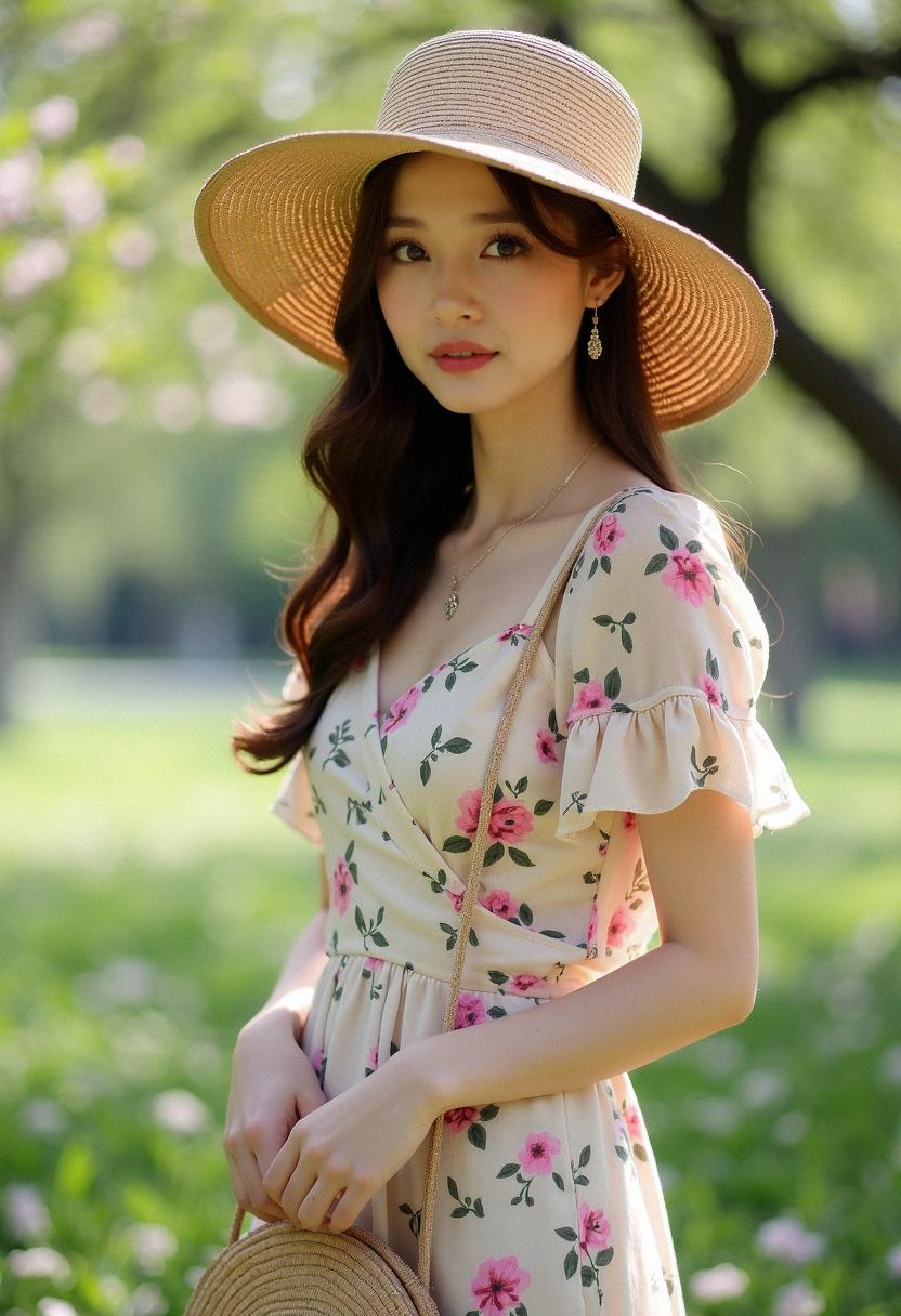 spring outfit floral