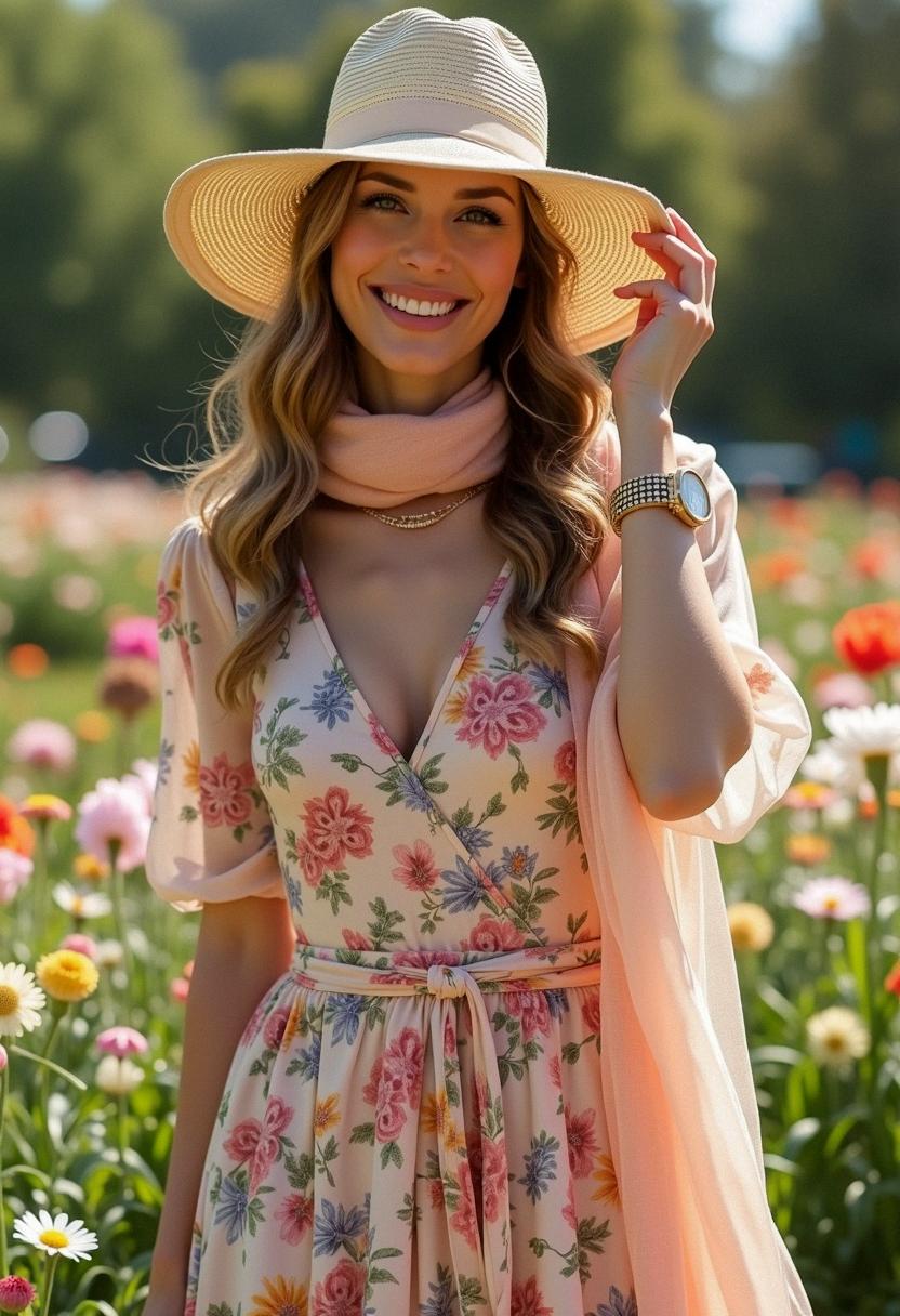 spring outfit floral