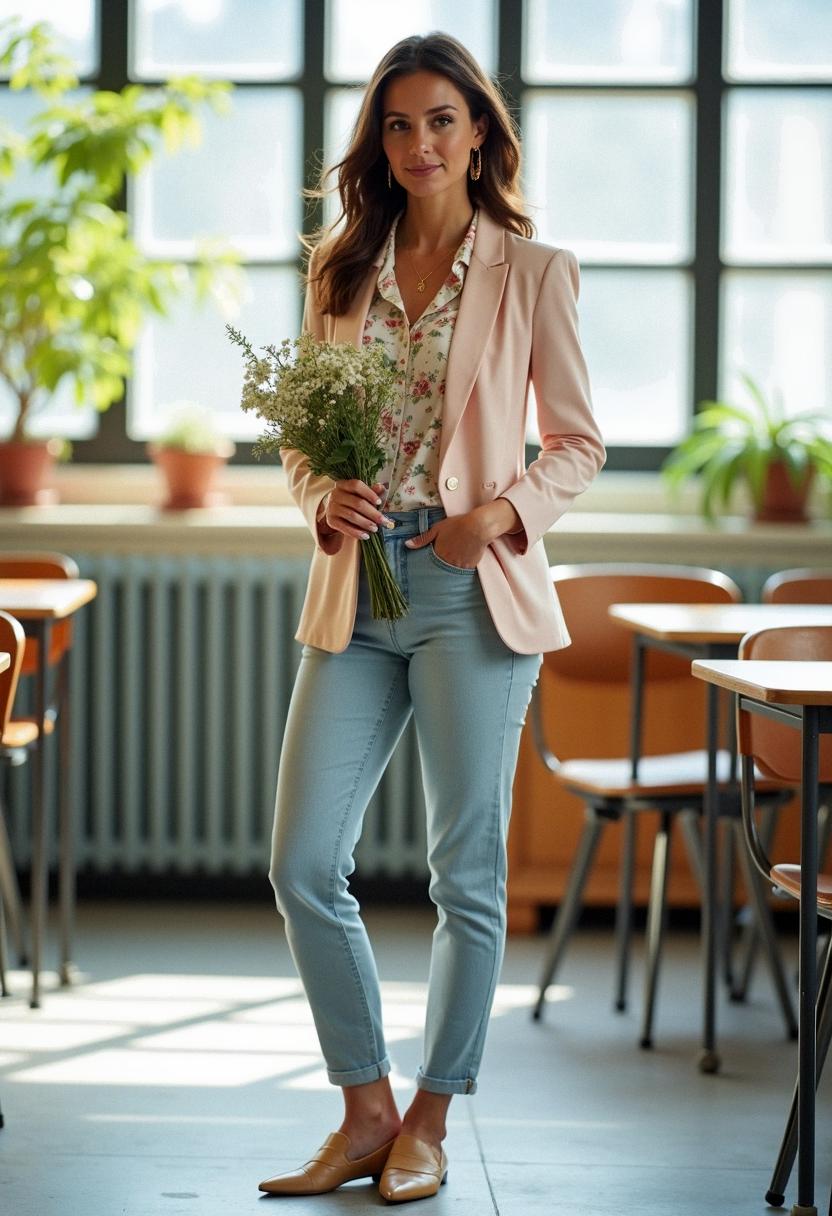 spring outfit for teacher