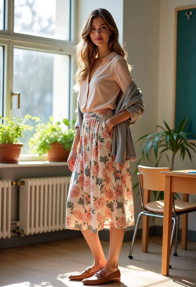 spring outfit for teacher