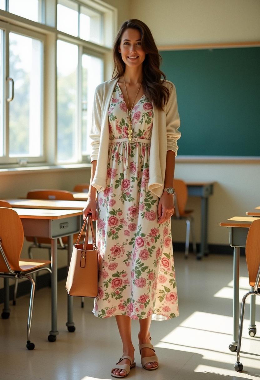 spring outfit for teacher