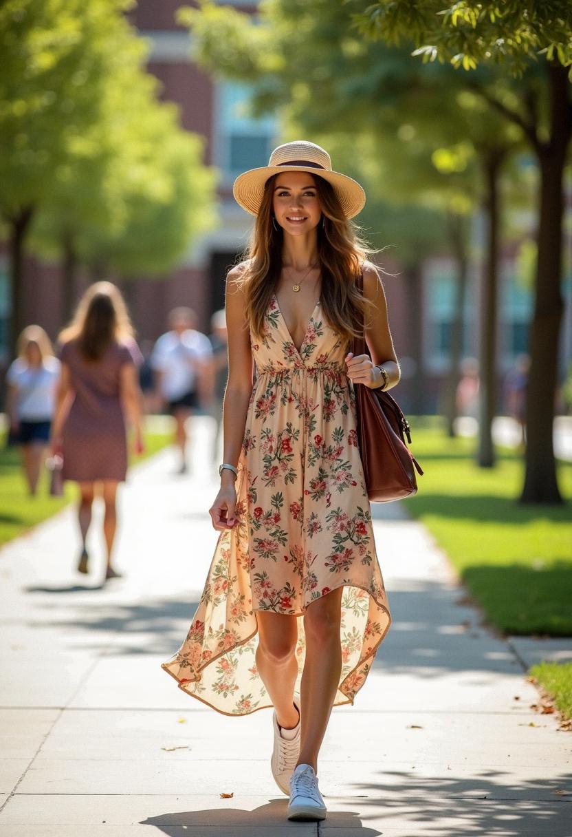 summer outfit for college