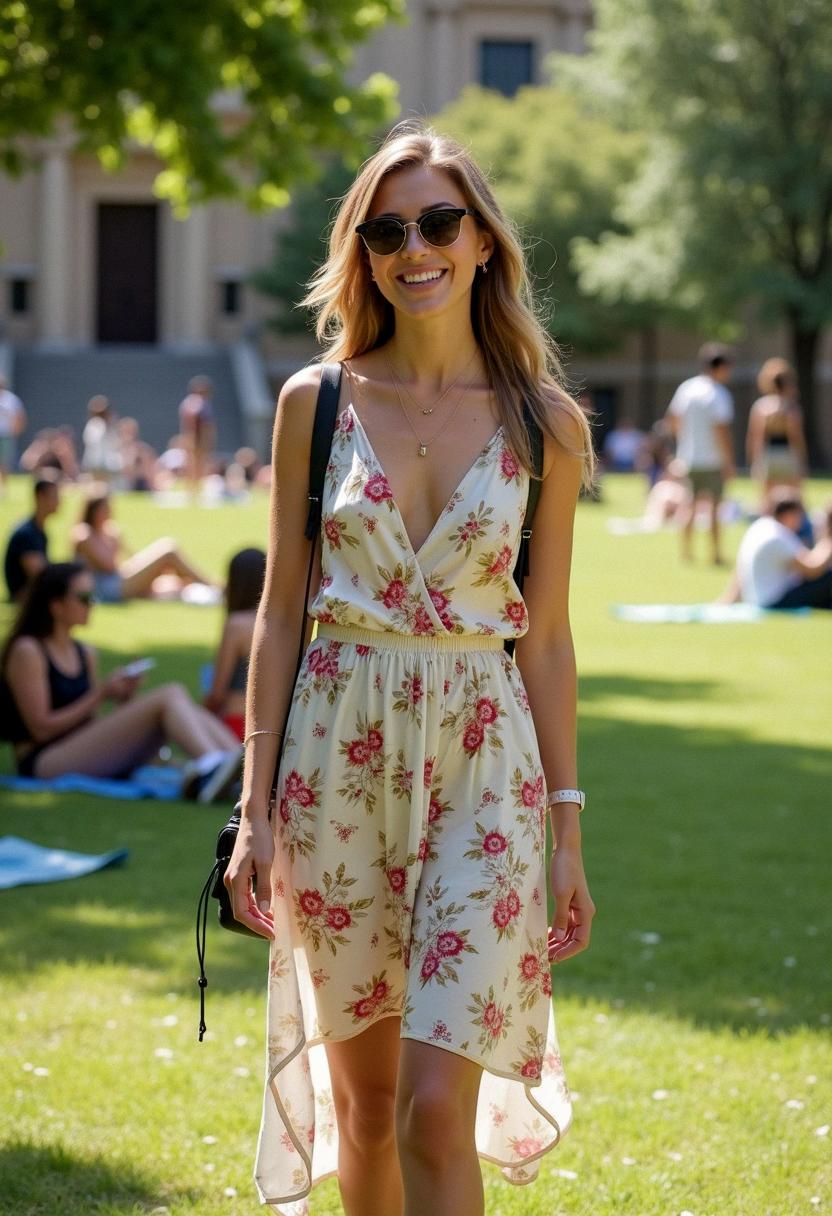 summer outfit for college