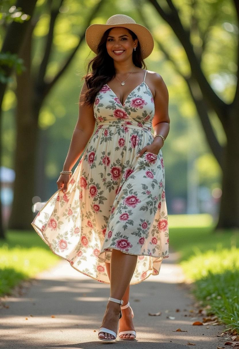summer outfit for curvy
