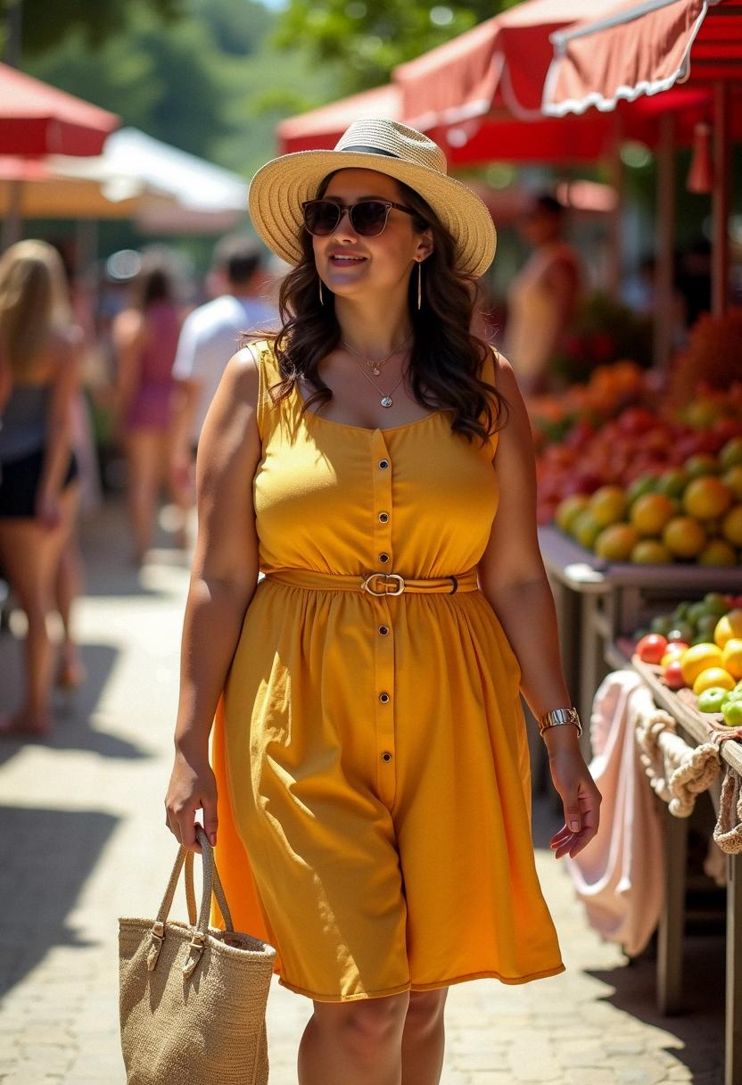 summer outfit for curvy