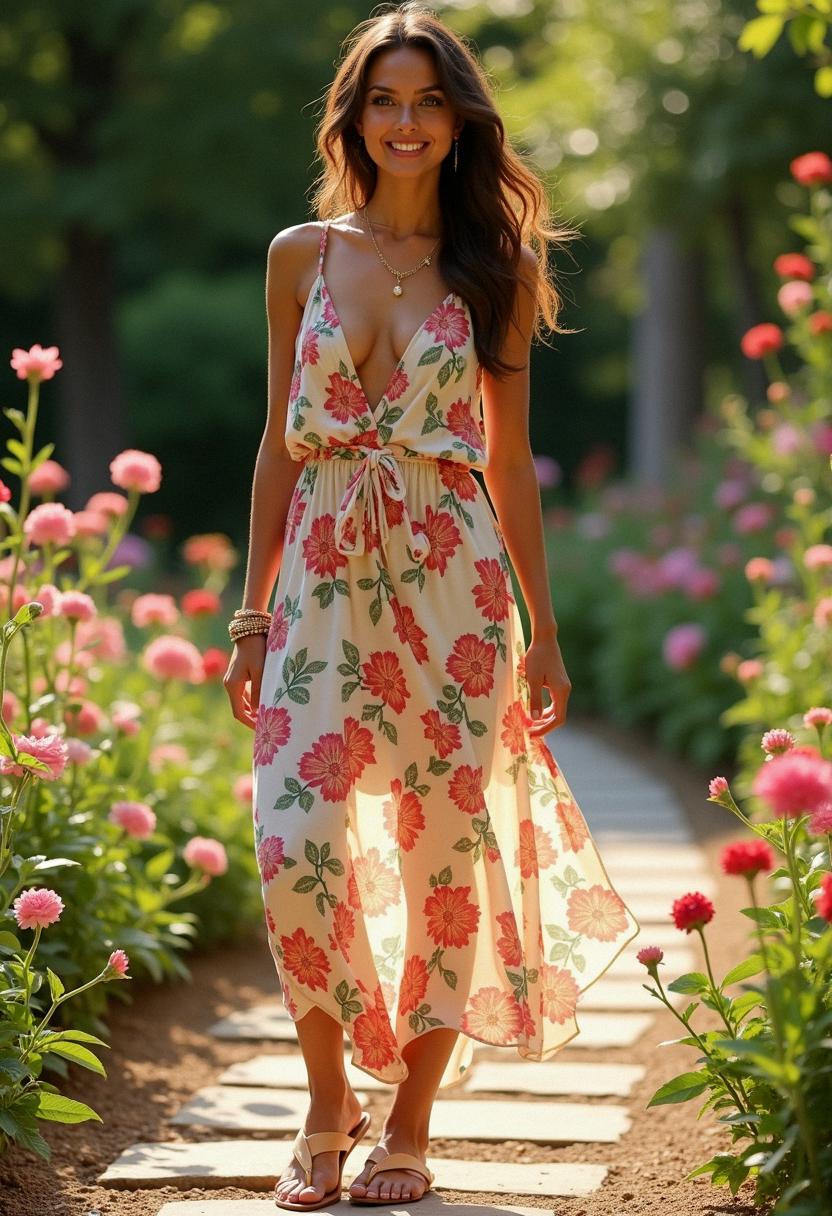 summer outfit floral