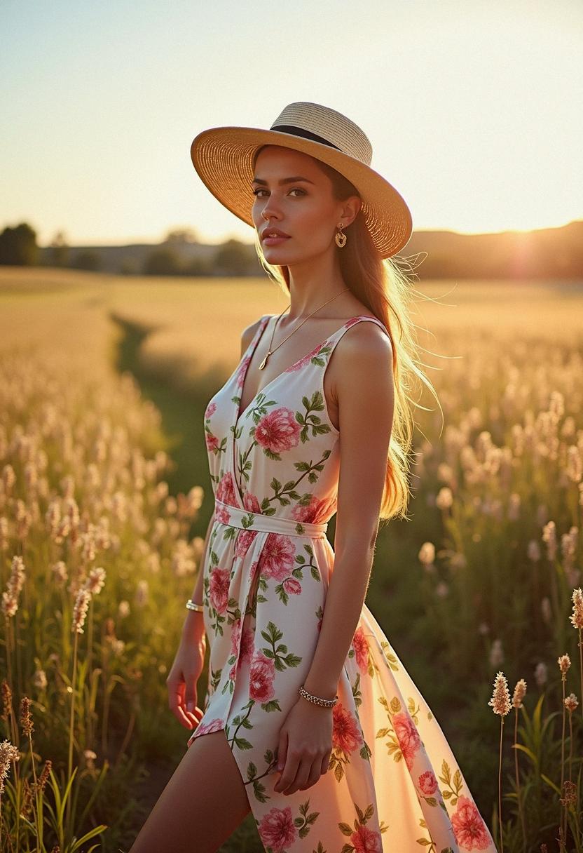 summer outfit floral