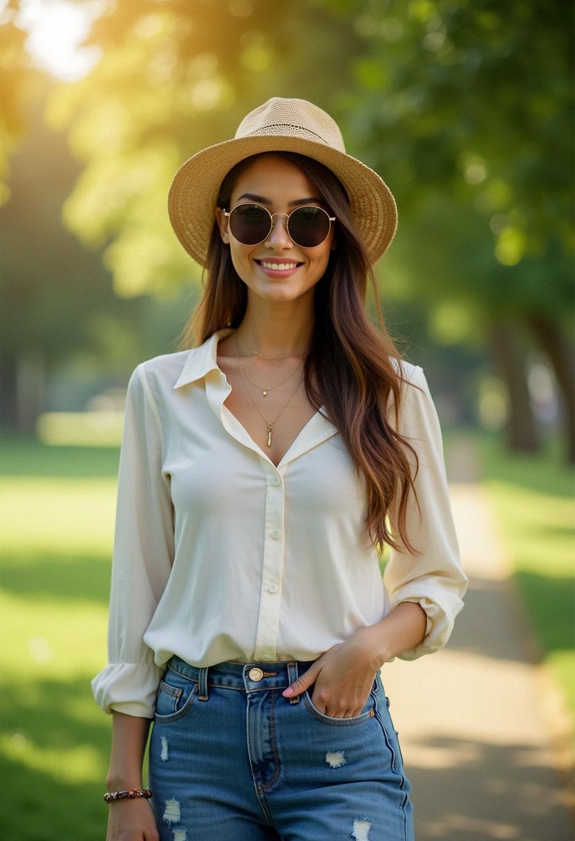 summer jeans outfit 