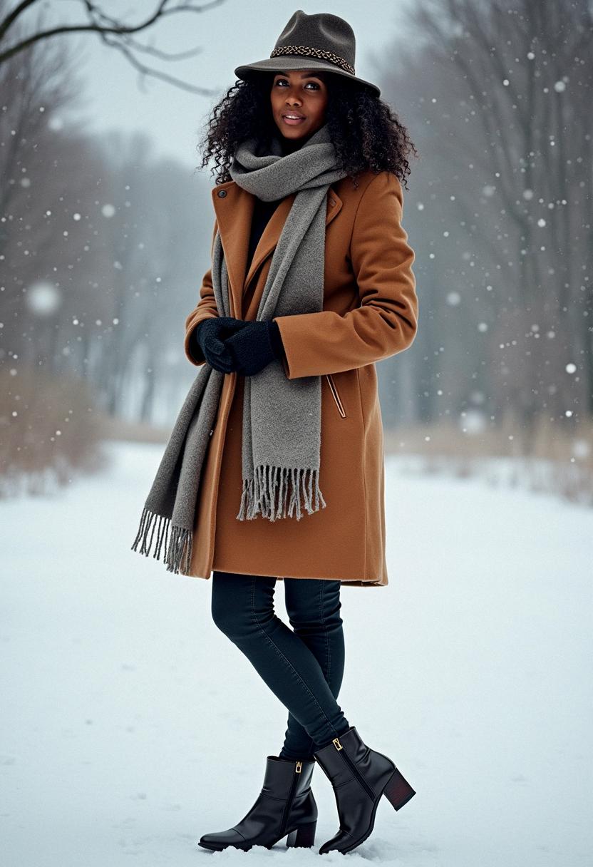 winter outfit for black girl