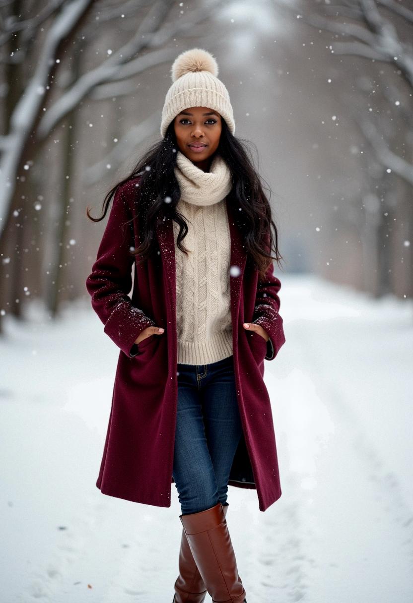 winter outfit for black girl