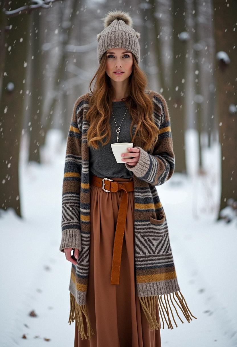 winter outfit boho