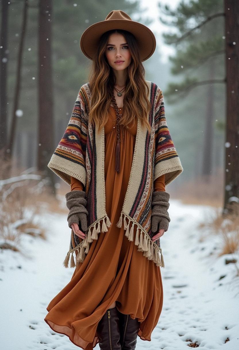 winter outfit boho