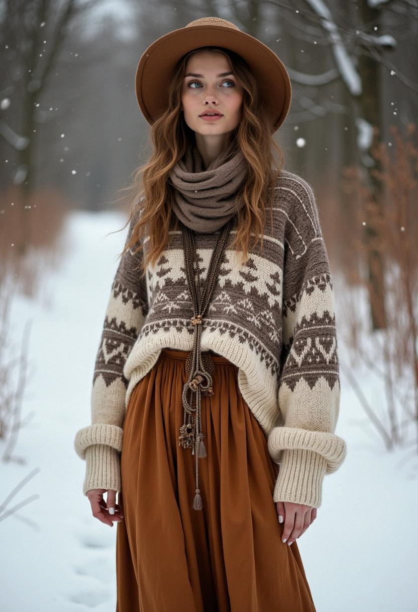 winter outfit boho