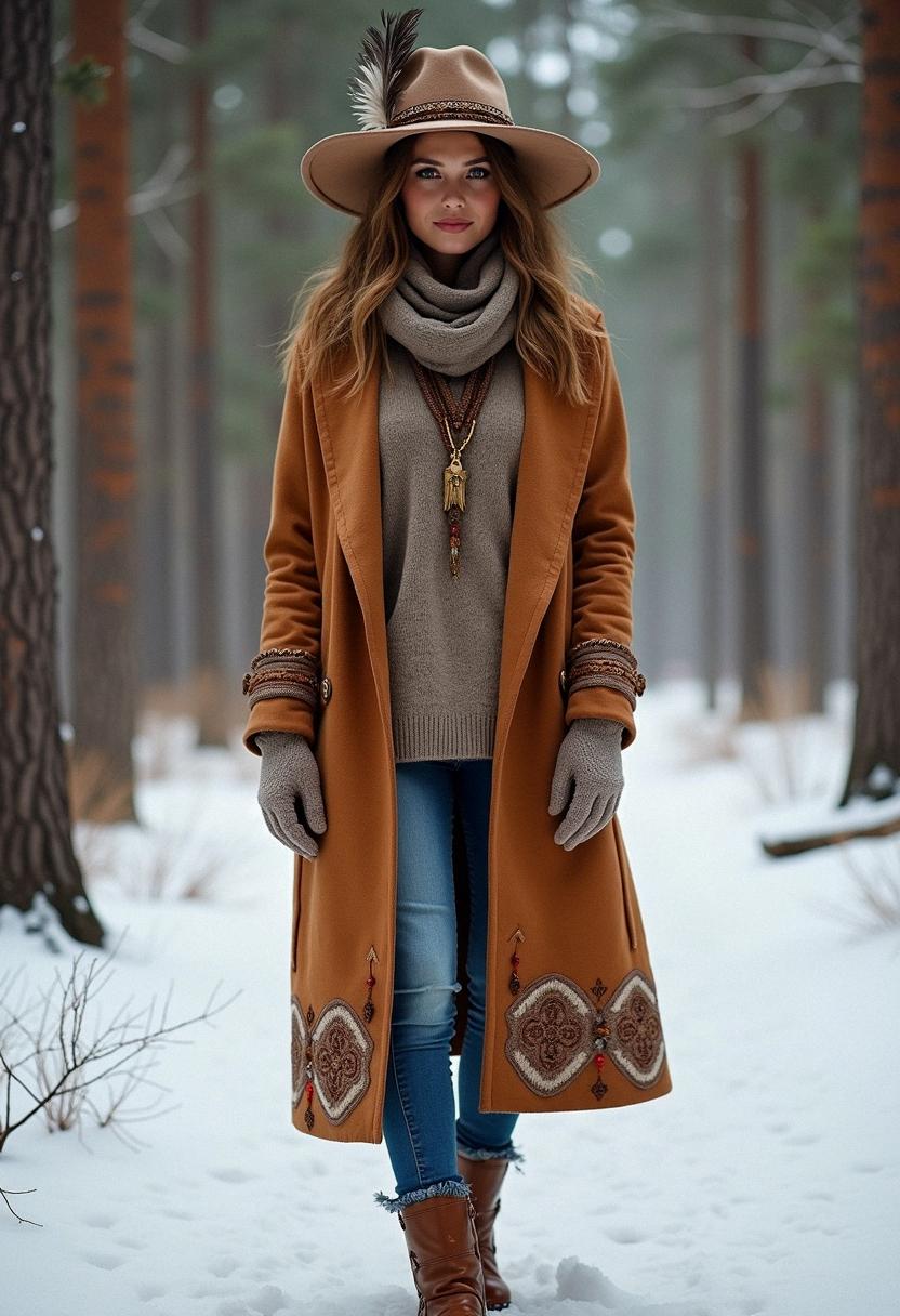 winter outfit boho