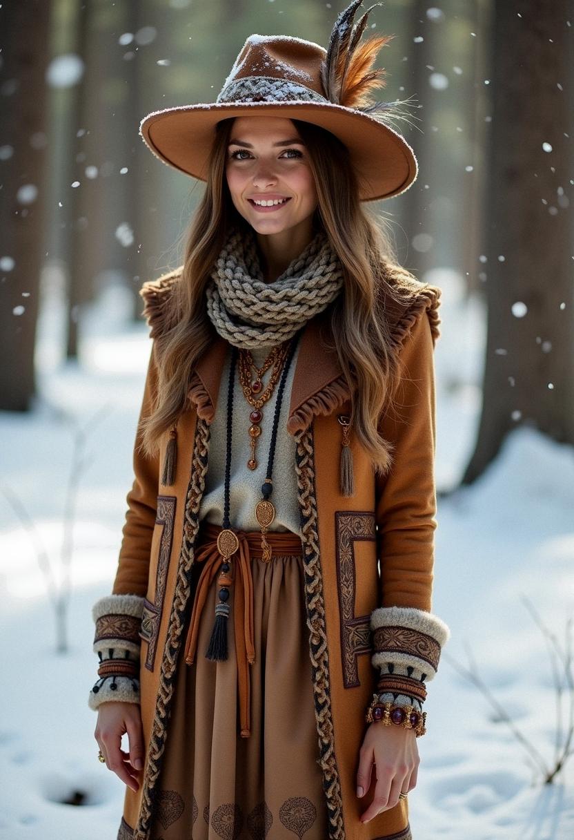 winter outfit boho