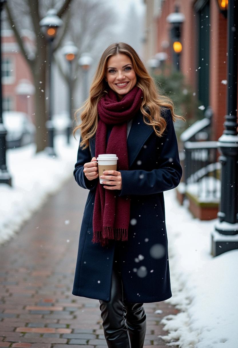 outfit winter with boots