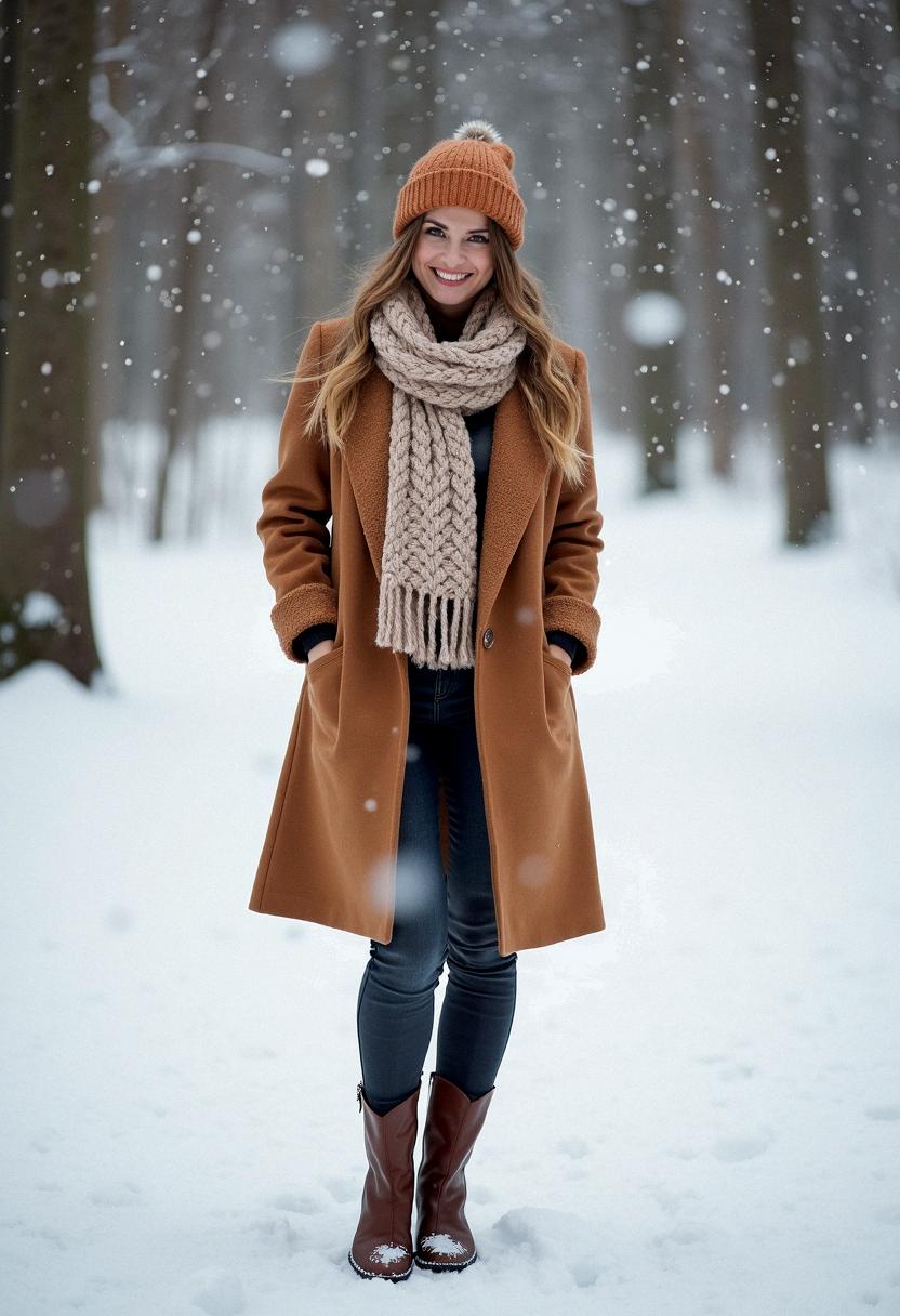 outfit winter with boots
