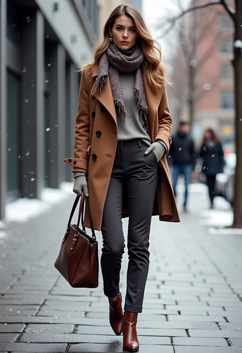 winter outfit business casual