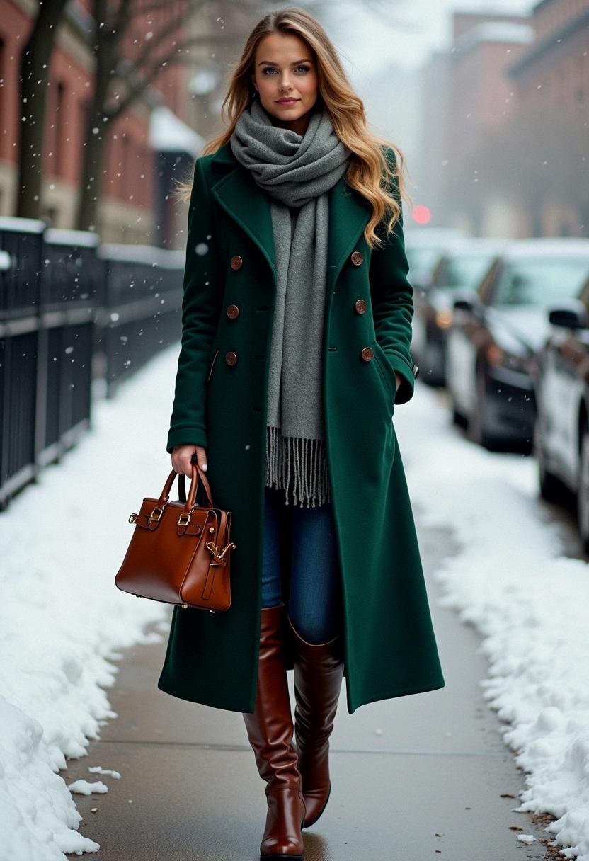 winter outfit with coat