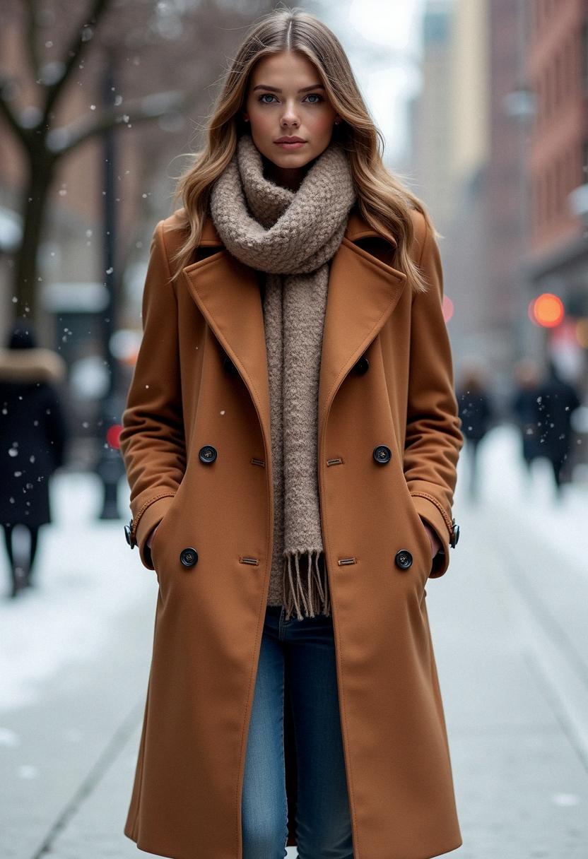 winter outfit with coat
