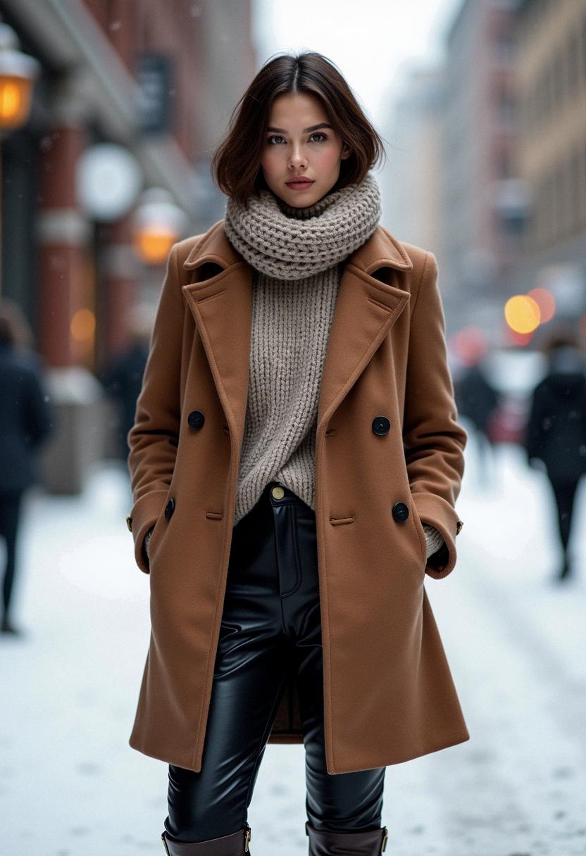 winter outfit with coat