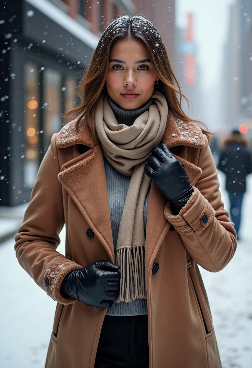 winter outfit with coat