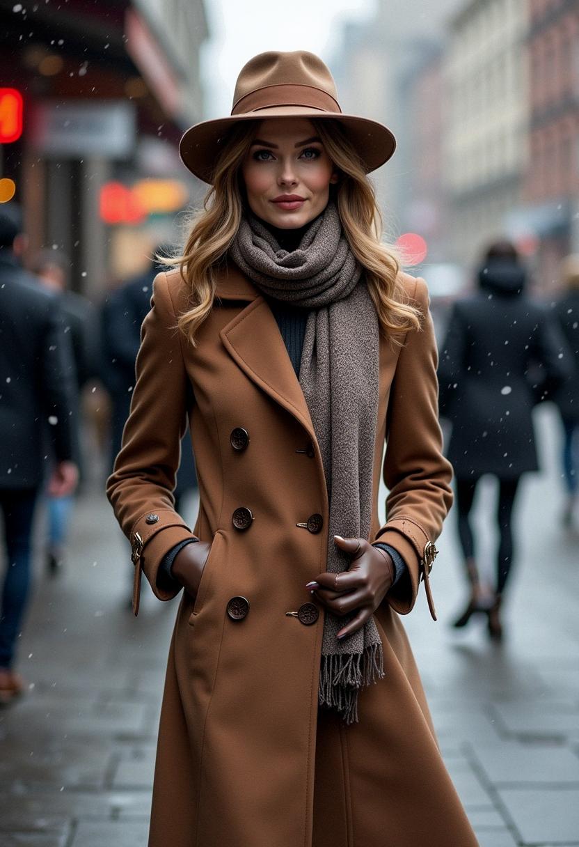 winter outfit with coat