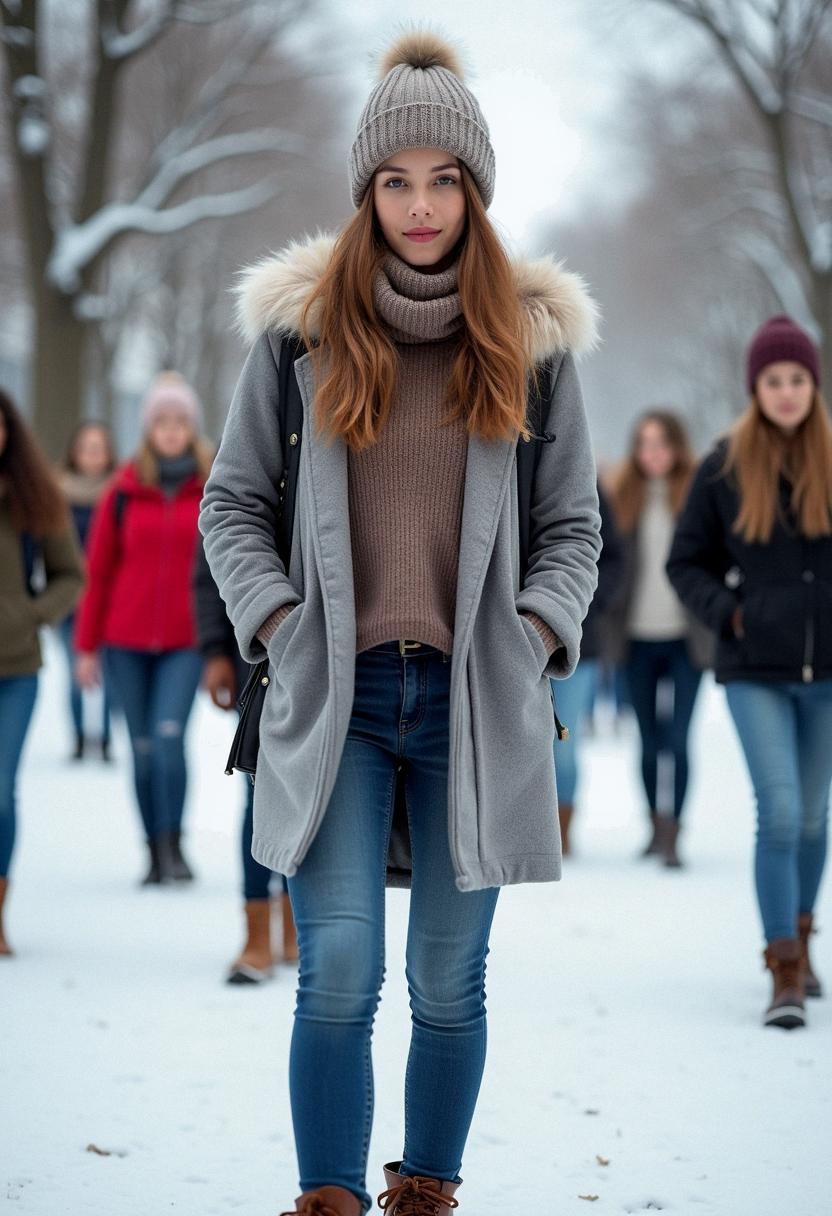 winter outfit high school