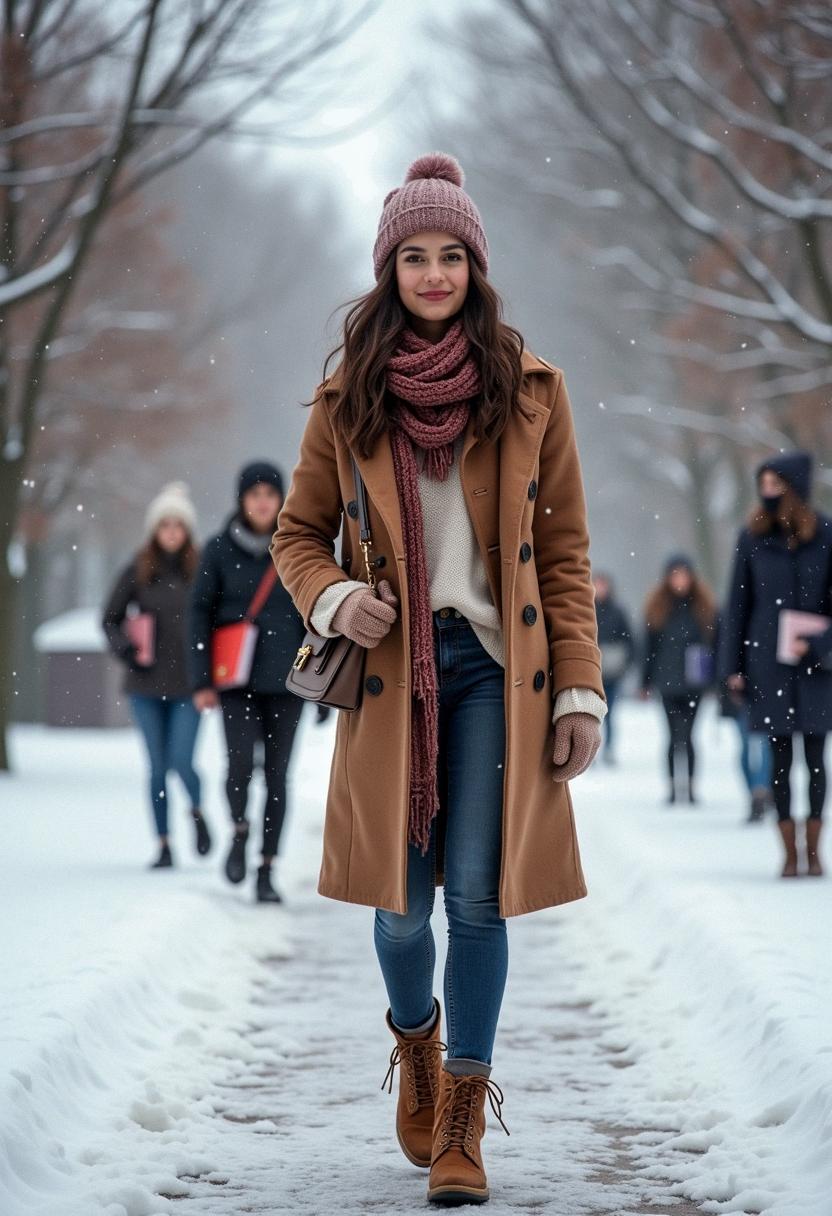 winter outfit high school