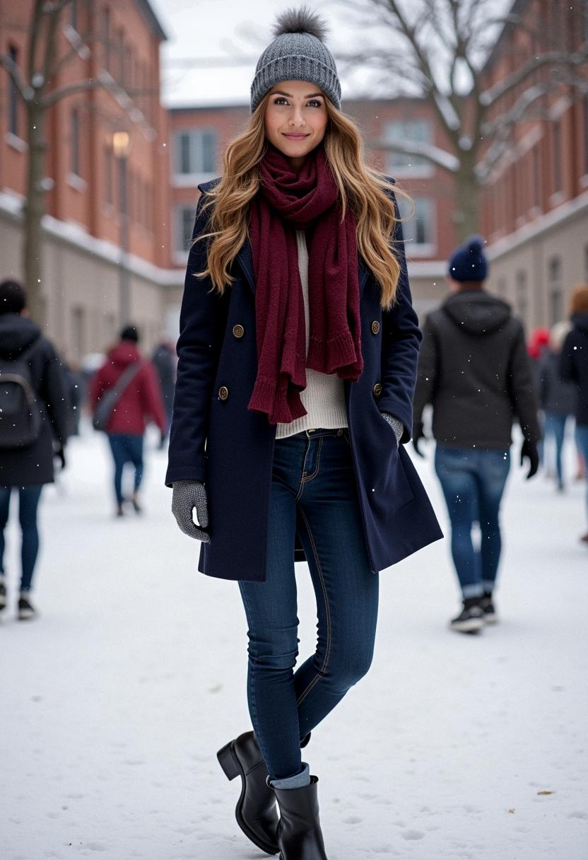 winter outfit high school