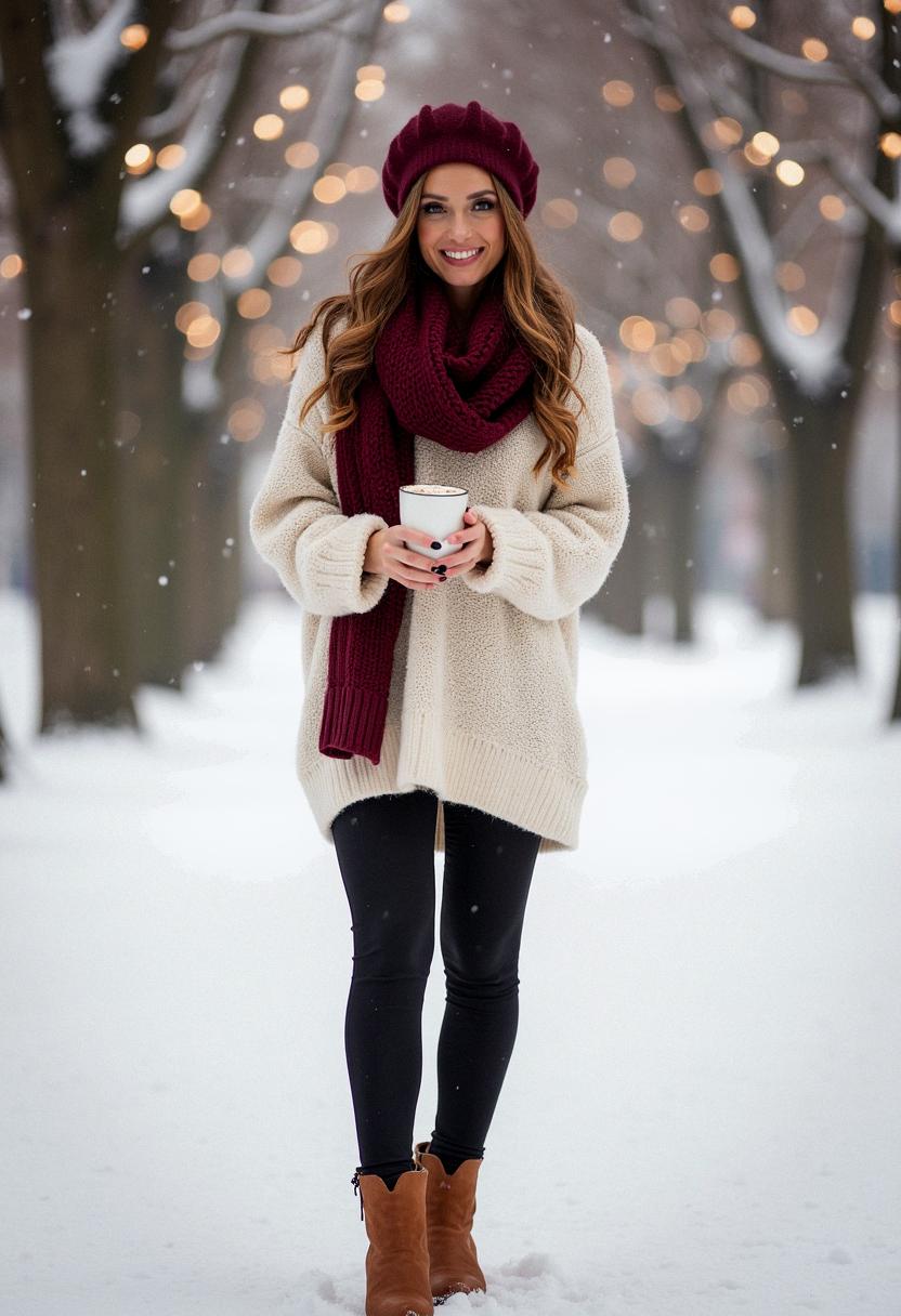 outfit winter with leggins outfit winter with leggins