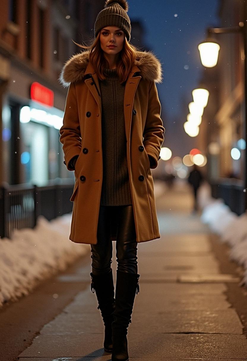 winter outfit for night