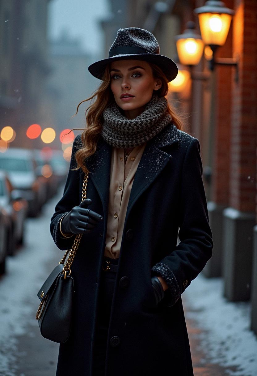 winter outfit for night