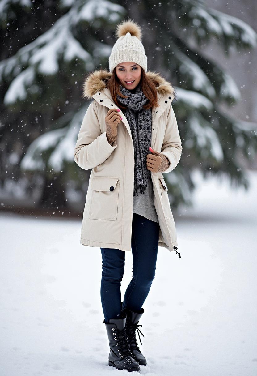 winter outfit for snow