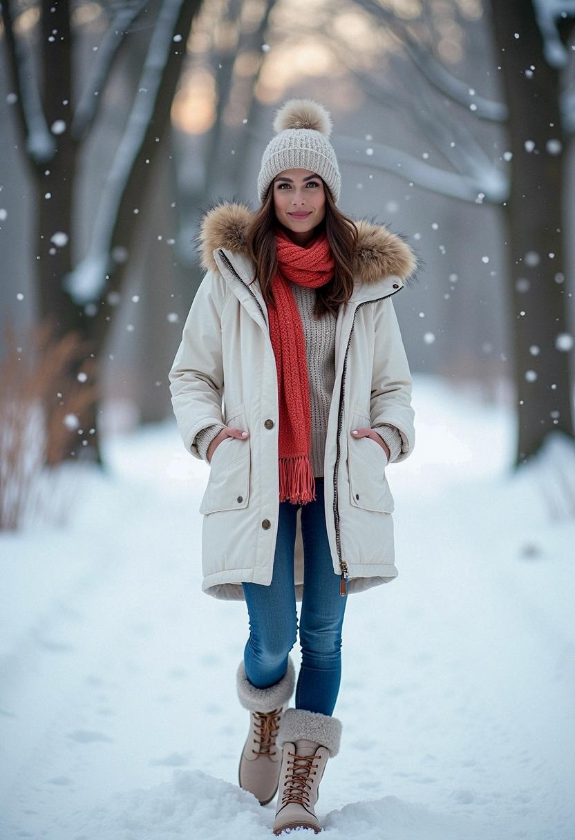 winter outfit for snow