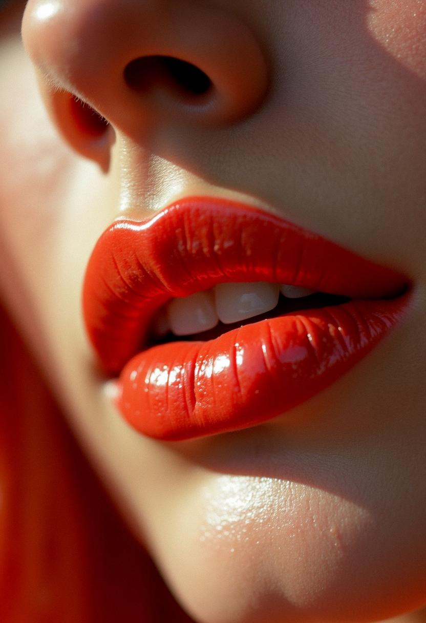 70s makeup lips