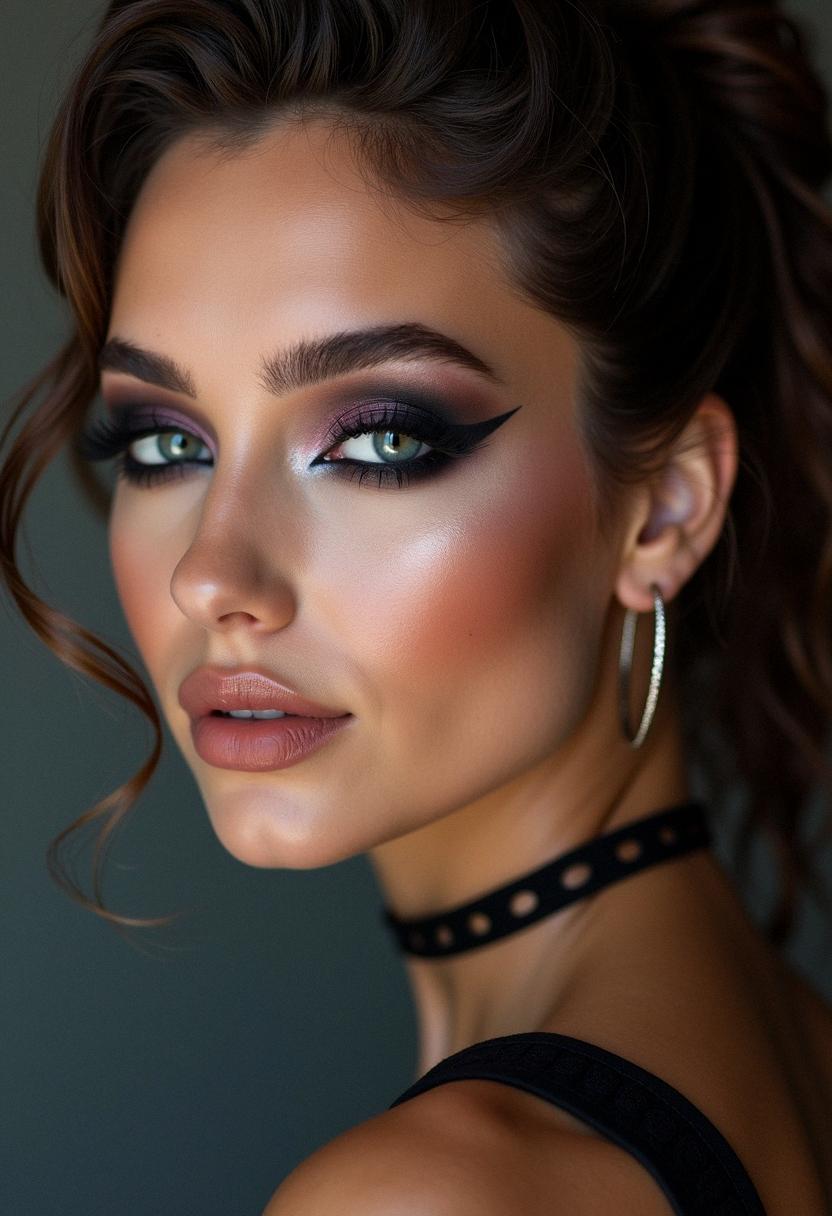 90s smokey eye