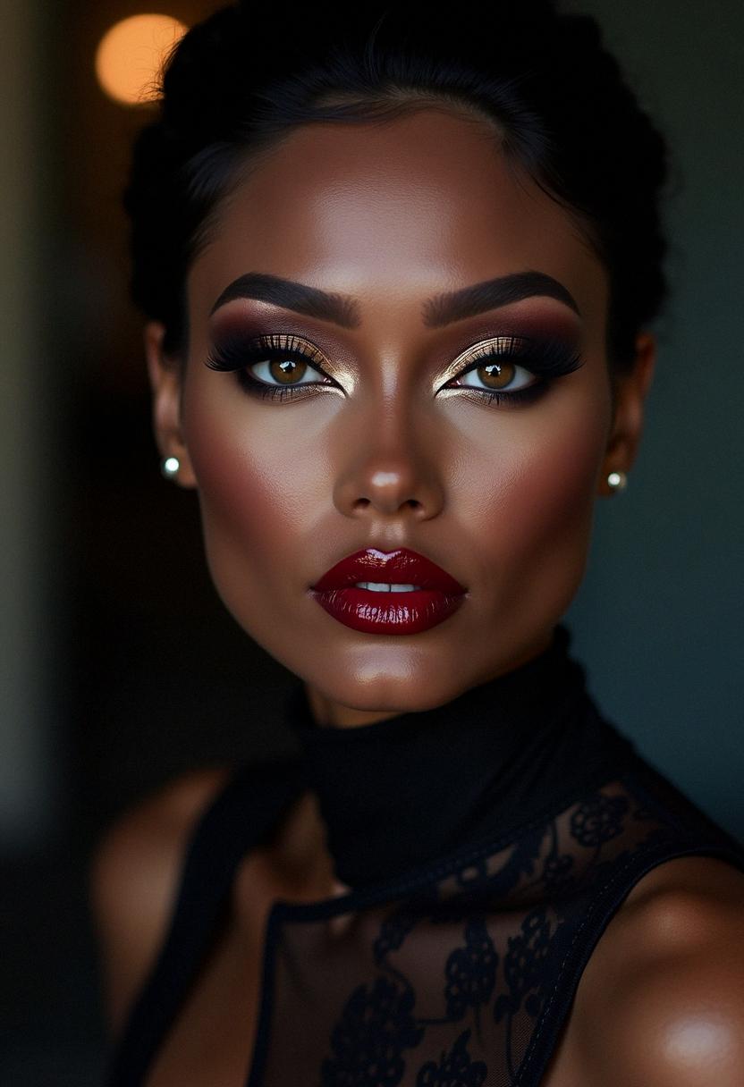 bayonetta makeup dark skin