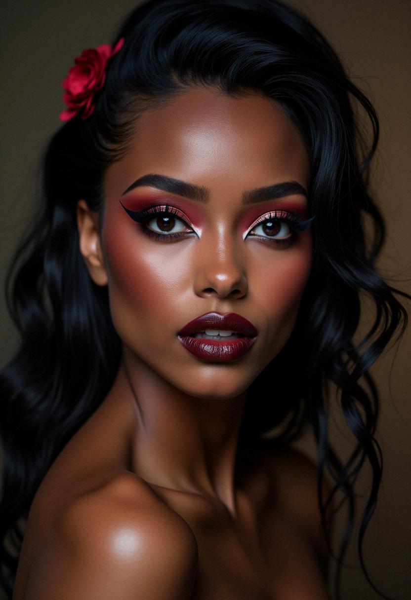 bayonetta makeup dark skin