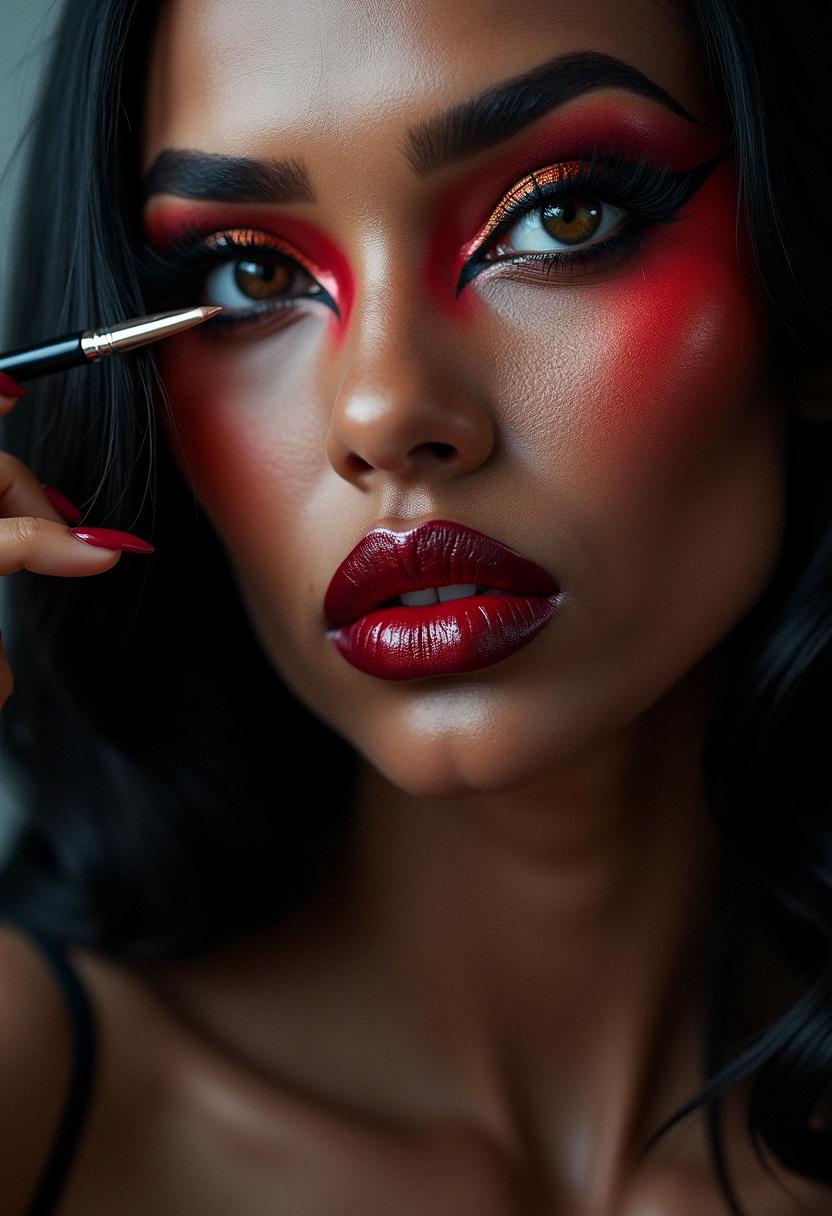 bayonetta makeup dark skin