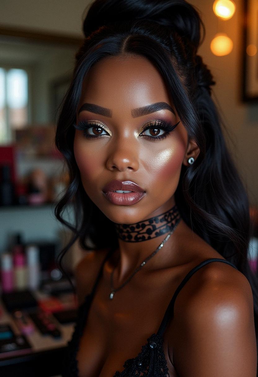 bayonetta makeup dark skin