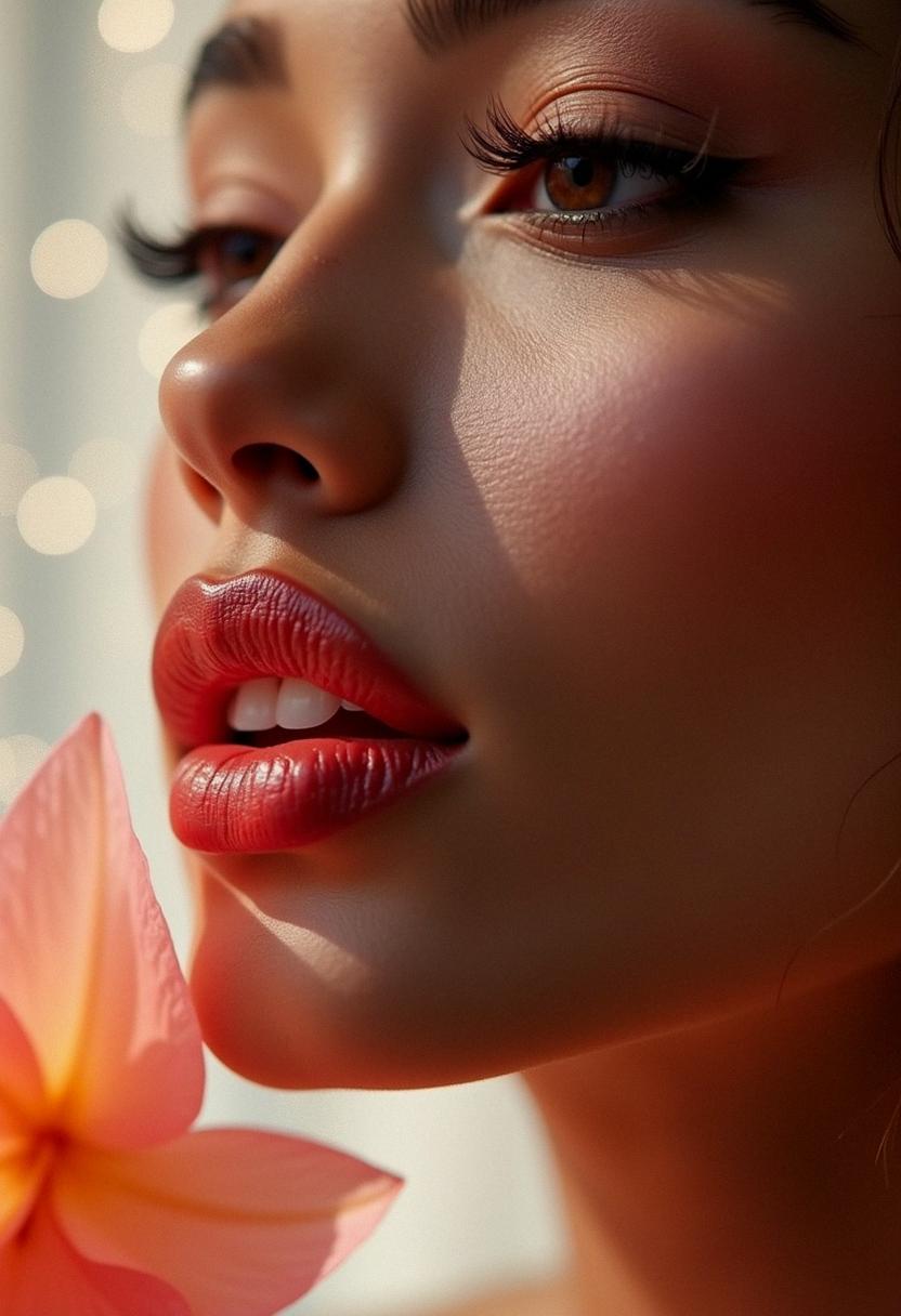 beautiful lips aesthetic