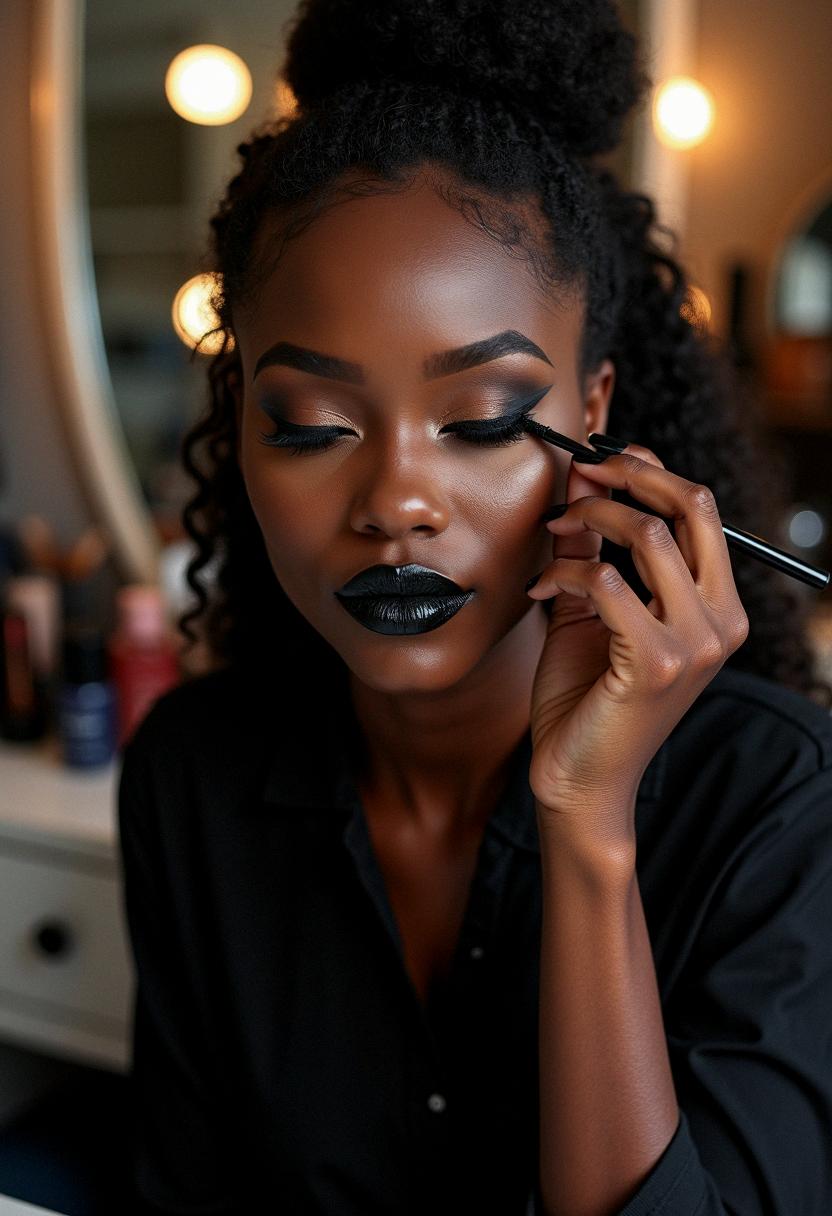 black makeup inspiration