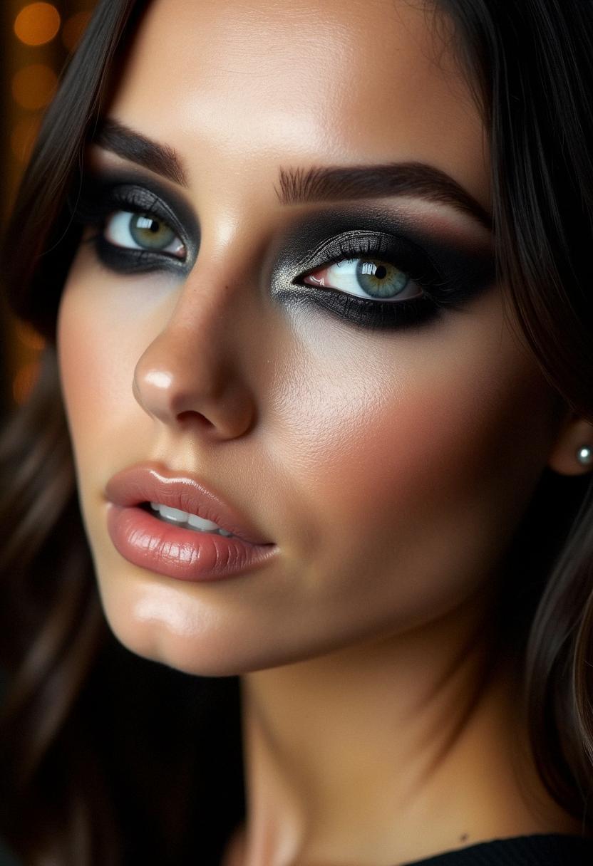 black smokey eye