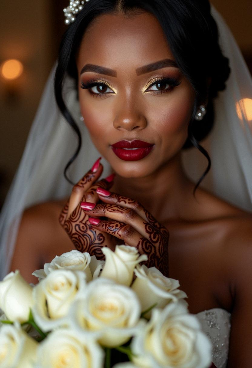 black wedding makeup dark skin